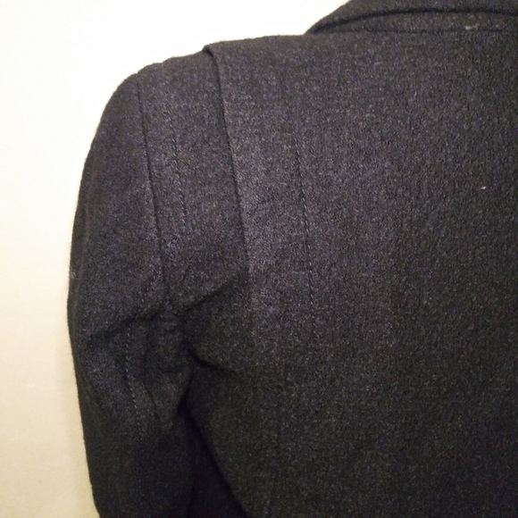 Loft Black Cropped Wool Blend Jacket With Jeweled Pockets - Picture 8 of 10